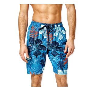 Newport Blue Mens Tribal Flower Swim Bottom Board Shorts, NWT